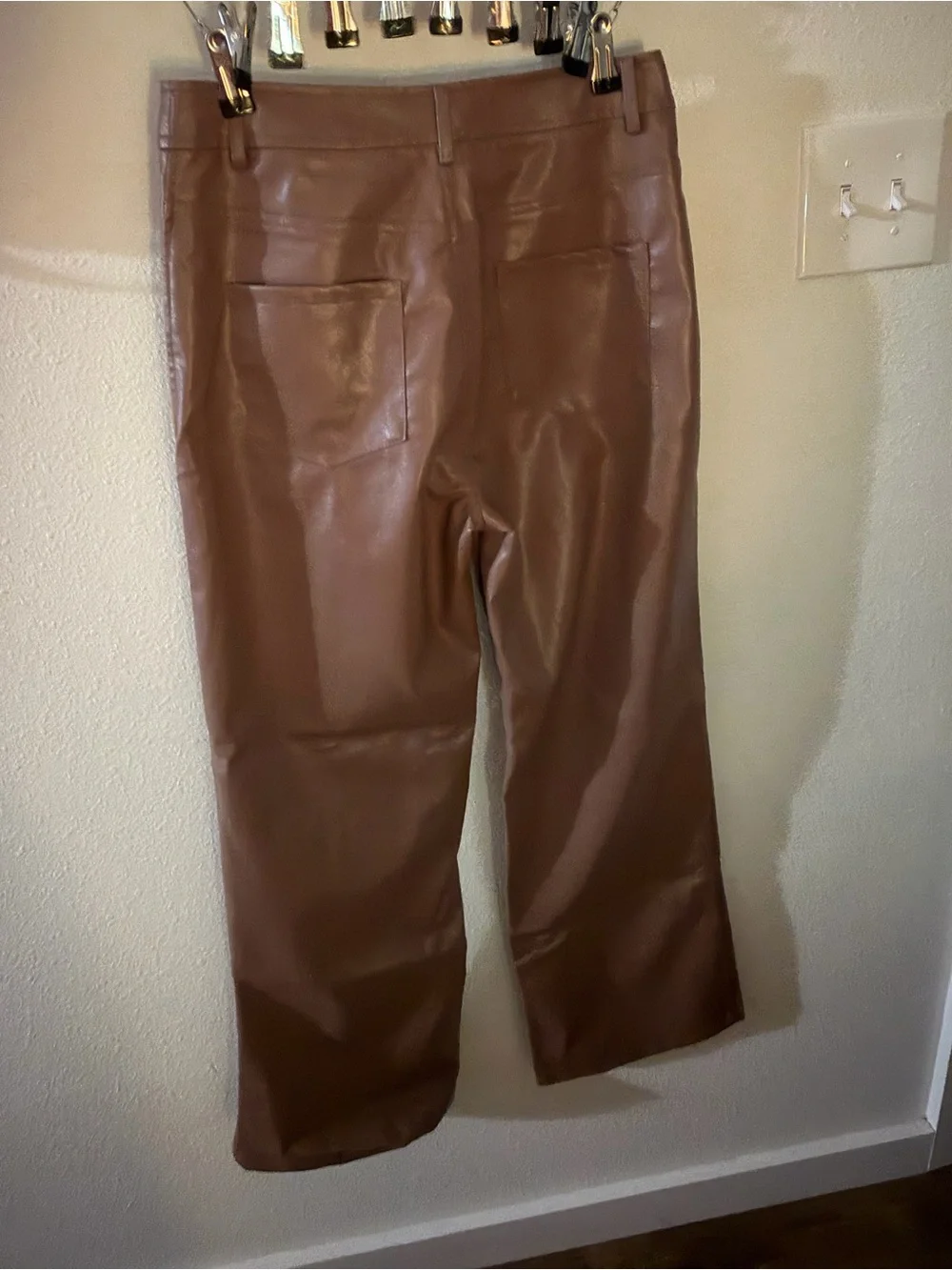 Bailey Rose Colorblock Faux Leather Pants M Y2K *See Condition Note*